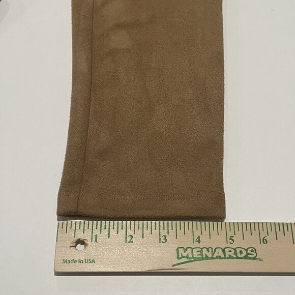 J. Mclaughlin Faux Suede Mid Rise Skinny Leg Pants Brown Size Medium - Picture 13 of 15